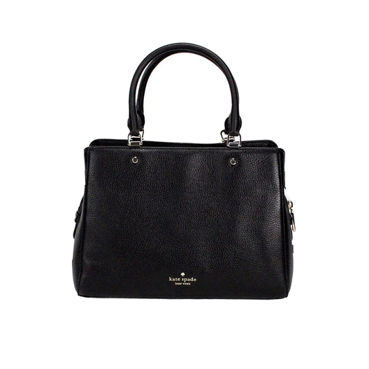 Kate Spade Leila Medium Black Triple Compartment Satchel